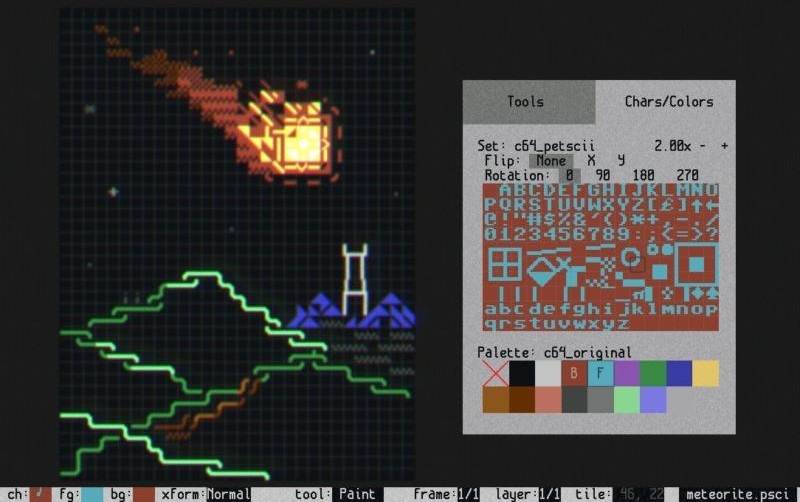 Playscii 0.3.4 screenshot